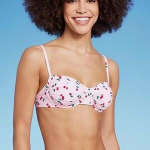 Wild Fable Womens Swim Nwt Cherry Bikini Top